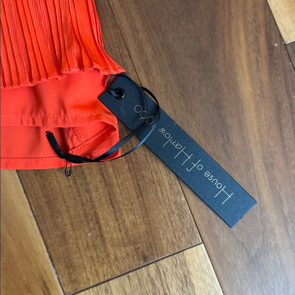 House of Harlow 1960 x Sofia Richie Kenji Mini Dress, Orange-Red - Picture 7 of 8